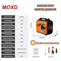 Générateur Inverter Bi-énergie GPL/GNC 2KW-8KW, Démarrage à Distance Silencieux Portable, Option Essence Personnalisable pour Usage Domestique