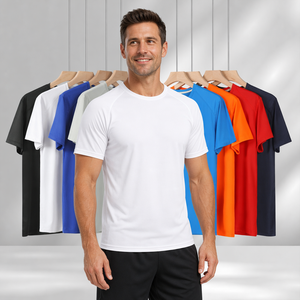 Camiseta Casual de Punto con Cuello Redondo, Spandex/Nylon, Elástica en 4 Direcciones, 160g, Transpirable, Capa Base - Product Image 1