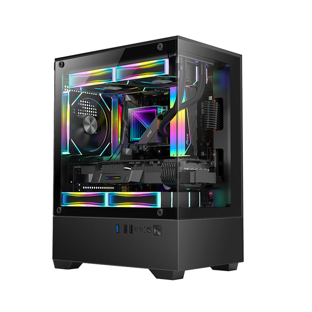 Customizable Panoramic Desktop Computer Case Sea View Room-Inspired Sheet Metal Fabrication for Gaming PCs Personalized Service