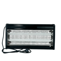 Lampe anti-moustiques et répulsive UV haute puissance 15W noire en ABS, couverture 100% pour usage domestique et commercial