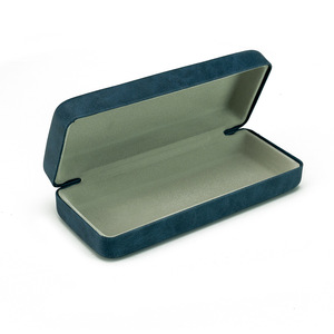 Refueling For China – étui à lunettes en cuir vert foncé, boîte de rangement portable rectangulaire pour lunettes, été 2024 - Product Image 3