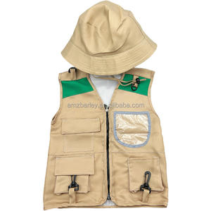 Kit d'exploration pour enfants de haute qualité Costume d'<span class=keywords><strong>aventure</strong></span> en plein air avec gilet et chapeau pour filles garçons tenue d'exploration le jour de la carrière - Product Image 1