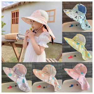 Wholesale <b>Sun</b> <b>Hats</b>, Summer UV Resistant <b>Sun</b> <b>Hats</b>, Breathable Large Brim Fisherman <b>Hats</b>, Thin <b>Sun</b> <b>Hats</b> Suitable for Children - Product Image 2