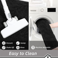 Tapis d'entrée antidérapants et absorbant l'eau, support en caoutchouc, tapis de porte d'entrée pour intérieur