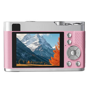 กล้องดิจิตอลย้อนยุคพร้อมด้ามจับหนังพรีเมียม 4K 68MP CMOS F1.22 f=3.37 มม. โฟกัสอัตโนมัติ ซูมกำลังสูง 16 เท่า กล้องวีล็อกสำหรับนักเรียน - Product Image 3
