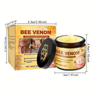 Crème hydratante tout-en-un anti-âge et réparatrice au venin d'abeille et à la vitamine E pour tous types de peaux – Vente en gros - Product Image 2