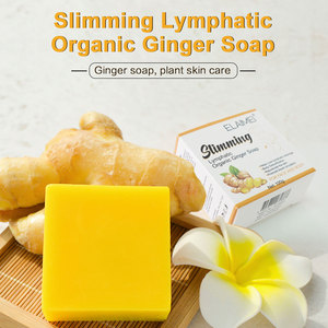 ELAIMEI Ginger Bar sapone idratante pulizia profonda efficace sapone da bagno disintossicazione linfatica zenzero biologico sapone dimagrante naturale - Product Image 2