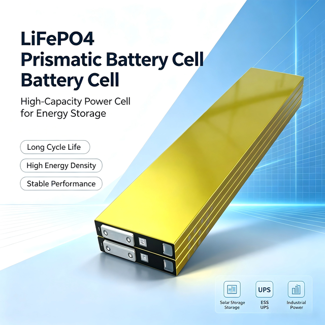 A Grade 3.2V 125Ah LiFePO4 Prismatic Battery Cell Lithium Iron Phosphate Cell for Solar Energy Storage ESS RV