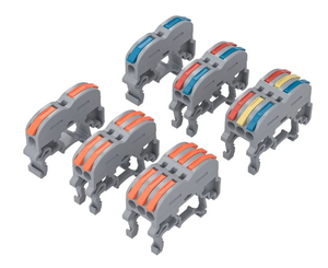 Kabel Rail Din ke kawat 2 hingga 12 1 2 3 4 5 6 7 8 9 12 Pin dapat digunakan kembali 32A tinggi arus besar mudah operasi sambungan kompak - Product Image 1