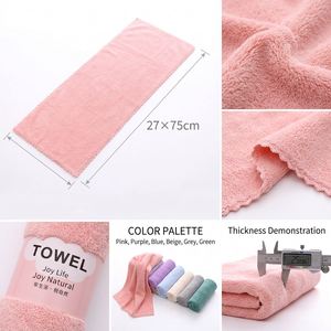 Toalla de Felpa de Coral Promocional con Logotipo Personalizado, Directo de Fábrica, Toalla de Microfibra Absorbente y Suave para Salón de Belleza, Hotel, Venta al Por Mayor - Product Image 2