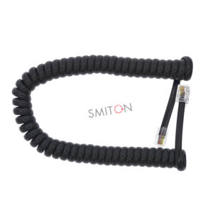 Câble de casque enroulé noir <span class=keywords><strong>rj11</strong></span> - Product Image 1