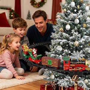 Decoraciones de Interior, Juguete de Plástico <span class=keywords><strong>para</strong></span> Montar, Clásico <span class=keywords><strong>Tren</strong></span> Eléctrico Colgante de <span class=keywords><strong>Navidad</strong></span> con Luz, Sonido y Humo - Product Image 2