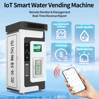 Distributeur automatique commercial d'eau potable avec compresseur de refroidissement Affichage LED de grande capacité Code QR et paiement par pièce