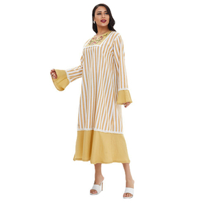 New <strong>Model</strong> <strong>Abaya</strong> in Dubai 100% Polyester Printed Style Long Sleeve Maxi Dress Fashion Modern Moroccan Style Kaftan Dresses - Product Image 1