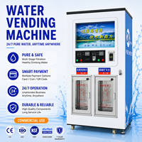 Distributeur d'eau purifiée en libre-service, système RO, paiement par pièces, billets et cartes, pour le remplissage de bouteilles