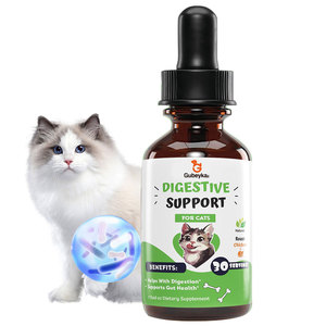 Gouttes probiotiques liquides pour chat 60ml Complément alimentaire <span class=keywords><strong>Vermifuge</strong></span> pour chat Soutien de la santé intestinale des <span class=keywords><strong>animaux</strong></span> de compagnie Booster de santé immunitaire - Product Image 2
