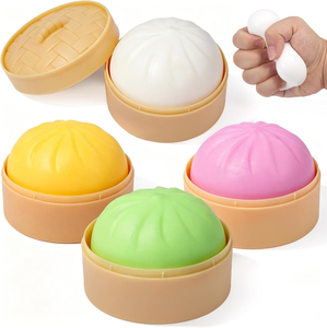 Caja Misteriosa de Squishies de Dumpling, Colores Aleatorios, Bolas Antiestrés, Juguete Sensorial, Bollo con Vaporizador, Elástico y Suave para Apretar, para Niños y Adultos - Product Image 1