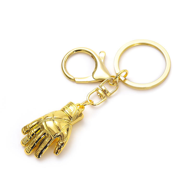 Gants dorés-boucle D dorée