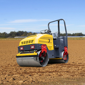 Con lăn rung đôi trống nhỏ gọn được trang bị động cơ diesel công suất cao để xây dựng đường - Product Image 1