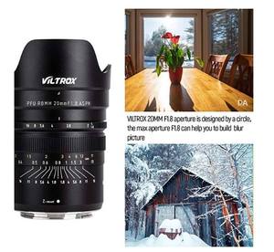 เลนส์ Viltrox 20 มม. F1.8 ฟูลเฟรม มุมกว้าง แบบฟิกซ์/ไพรม์ สำหรับกล้องมิเรอร์เลส Z Mount รุ่น Z7 Z6 14 ใบมีด 782 กรัม 9 กลุ่มเลนส์ จาก DF Wholesale - Product Image 2