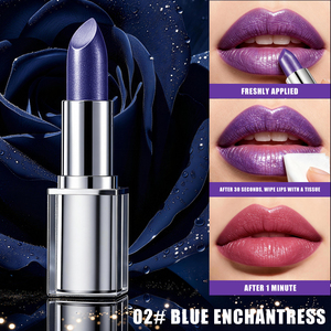 Rossetto Vegano <span class=keywords><strong>Hello</strong></span> Kiss con Effetto Cambiacolore, Lamina d'Oro Scintillante, Impermeabile, Lunga Durata, Idratante e Nutriente - Product Image 3
