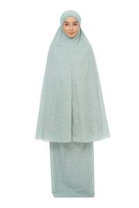 SIPO ลูกไม้ปักลายมุสลิม Borong อิสลามผู้หญิงมูร่าอินโดนีเซีย,ลูกไม้สำหรับสวดมนต์สิงคโปร์มาเลเซียรอมฎอน - Product Image 2