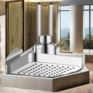 Modern <strong>4</strong> <strong>Inch</strong> <strong>Square</strong> ABS Ceiling Rain <strong>Shower</strong> <strong>Head</strong> Water Saving Bathroom Faucet Accessory for Hotels Apartments Overhead Use - Product Image 3