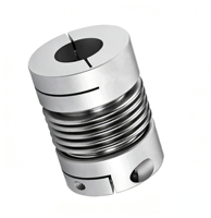 Couplage souple à soufflet pour encodeur de disque flexible en aluminium de haute qualité, encodeur personnalisé à jeu nul pour arbre de servomoteur GRC