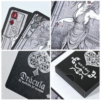 Impression personnalisée de haute qualité, jeu de cartes de poker sur le thème de l'anime, 6,5x9 cm, 54 pages, vernissage brillant, emballage en feuille métallisée