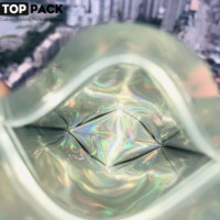 Sac en mylar holographique personnalisé, design gratuit, 3,5 g, pour le stockage des aliments, fermeture éclair CR anti-enfants, étanche, emballage plastique alimentaire