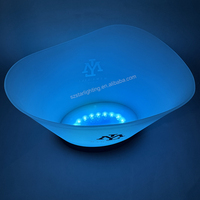 Logo personnalisé de haute qualité vin bière champagne Led seau à glace debout Rechargeable bouteille présentateur pour discothèque fête KTV