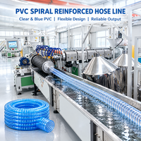 Machine à tuyaux spirale en PVC de haute qualité, mélangeur haute vitesse pour la fabrication de tuyaux spirale en PVC, ligne de production de tuyaux spirale en PVC pour arroseurs