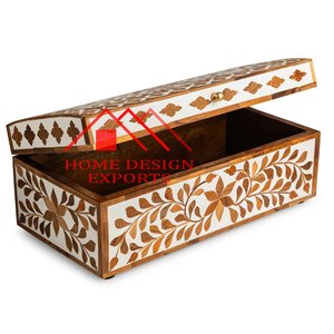 Boîte de rangement à vendre de haute qualité 100% boîtes de rangement de chocolat en incrustation d'os naturel boîtes en corne et en bois de dernière conception best-seller - Product Image 1