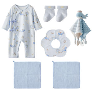 Coffret Cadeau Naissance Octobre Crystalline Sunshine – Ensemble de 10 Vêtements Respirants pour Bébé, Idéal pour le Premier Mois et les Célébrations des 100 Jours - Product Image 5