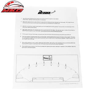 Compatible con Tesla Model 3 17-23, Estilo IKON, Spoiler Delantero de PP Negro Sin Pintar, Accesorio Exterior de Alta Calidad - Product Image 6