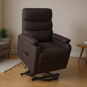 Sillón de masaje de pie para todo el cuerpo, para uso doméstico, con enchufe, 110-240v 50-60hz, color marrón - Product Image 2