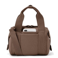 Tas Selempang Wanita Multifungsi Mini untuk Perjalanan, Bahan Poliester Hitam dengan Ritsleting, Grosir Lintas Negara, Produk Terlaris 2026