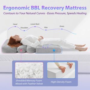 BBL Phẫu Thuật Phục Hồi Giường Với Lỗ, Ergonomic Brazil Mông Nâng Gối, Mật Độ Cao Bọt Sau Phẫu Thuật Ngủ Hỗ Trợ - Product Image 2