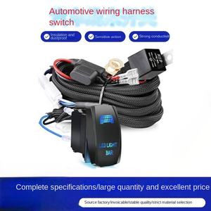 Arnés de cableado de interruptor basculante de luces de trabajo LED de alta calidad, Kit de arnés de cableado de nailon con fusible de interruptor de roca - Product Image 6