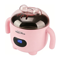 Chauffe-cire numérique 400 ml avec affichage LCD et oreilles d'ours mignonnes, pour une fonte rapide de la cire dépilatoire, idéal pour salon et usage domestique, OEM