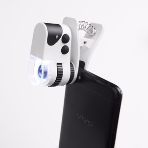 60X Mini lampe rechargeable universelle à lumière LED/UV Loupe de poche Loupe <span class=keywords><strong>Microscope</strong></span> intelligent pour télé<span class=keywords><strong>phone</strong></span> portable - Product Image 4