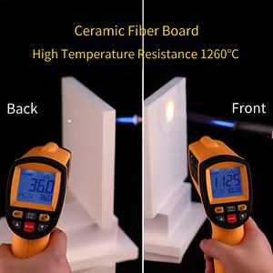 1000-1600 C gốm Sợi chống cháy Hội Đồng Quản trị dày 3 ~ 200 mm cách nhiệt nhôm silicat tấm - Product Image 2