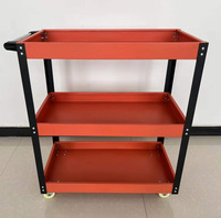 Chariot outil mobile réglable à 3 niveaux, chariot pour atelier, chariot de poitrine avec roulettes