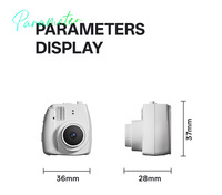 Kamera Mini Digital S153 CCD 1080P 2MP, Kamera Gantungan Kunci MicroSD, Kamera Video Saku Retro, Kamera Olahraga Sudut Lebar 110 Derajat