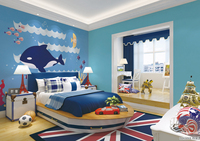 Papier peint pour chambre d'enfant, garçons, papier peint 3D, murale adhésive pour salon, peintures murales et arts muraux, revêtement mural