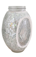 Abat-jour en verre mosaïque 2025, motif floral, produit en verre de qualité standard ; Bouteille en verre