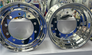 Ruote per autocarro <span class=keywords><strong>in</strong></span> <span class=keywords><strong>lega</strong></span> di Alcoa <span class=keywords><strong>22.5</strong></span>*8.25 cerchio <span class=keywords><strong>in</strong></span> alluminio 11r <span class=keywords><strong>22.5</strong></span> 8.25 nuove condizioni Howo modello finitura argento - Product Image 5