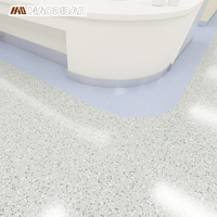 1.5mm 2.0mm 3.0mm anti-bactérien colle vers le bas carrelage vinyle PVC revêtement de sol rouleau pour hôpital salle de soins infirmiers