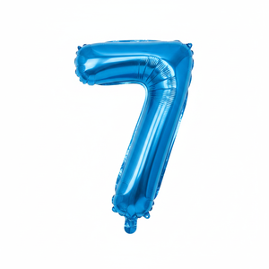 16 \ "บอลลูนฟิล์มอลูมิเนียมสีฟ้า No.7 240ชิ้น /cs สำหรับตกแต่งงานปาร์ตี้ - Product Image 4