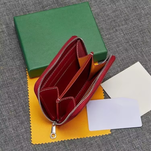 Cartera Corta Multifuncional de Doble Pliegue, Tarjetero, Bolsa para Guardar Tarjetas Móviles, Cartera Corta con Cierre, Estilo de Diseñador con Caja de Regalo - Product Image 6